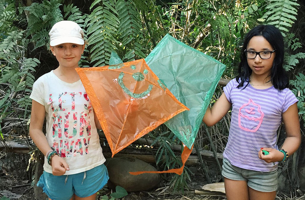 Kite Making In Bali: A Colorful Background